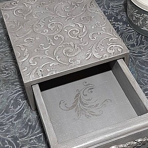 Трафарет - Изабелла виньетка - Фотография интерьере 4