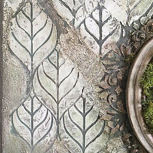 Трафарет - Липа без шва - Фотография интерьере 11