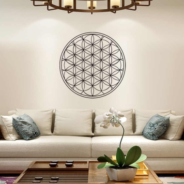 Трафарет - Цветок жизни инверсия