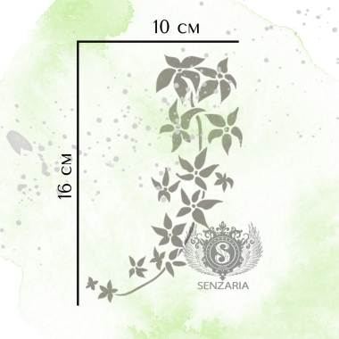 Трафарет - Клематис 1