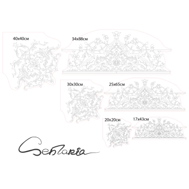 Трафарет - Калипсо угловой