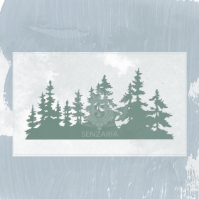 Трафарет - Еловый лес 1