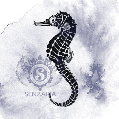 Трафарет - Морской конёк