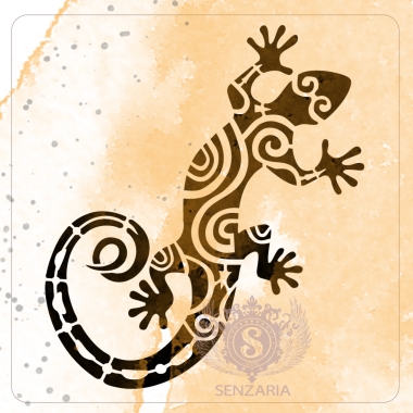 Трафарет - Ящерка