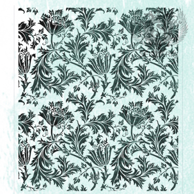 Трафарет - Дивный цветок